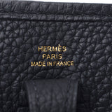 Hermes Hermes Evelin TPM Amazon Black Gold Bracket C Engraved (around 2018) Ladies Triyo Clemance Shoulder Bag A rank used Silgrin