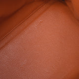 Hermes Hermes Kelly 35进入缝纫2路袋橙色银色填充□J Enggeway（2006年左右）女士剃光手袋AB排名使用Silgrin