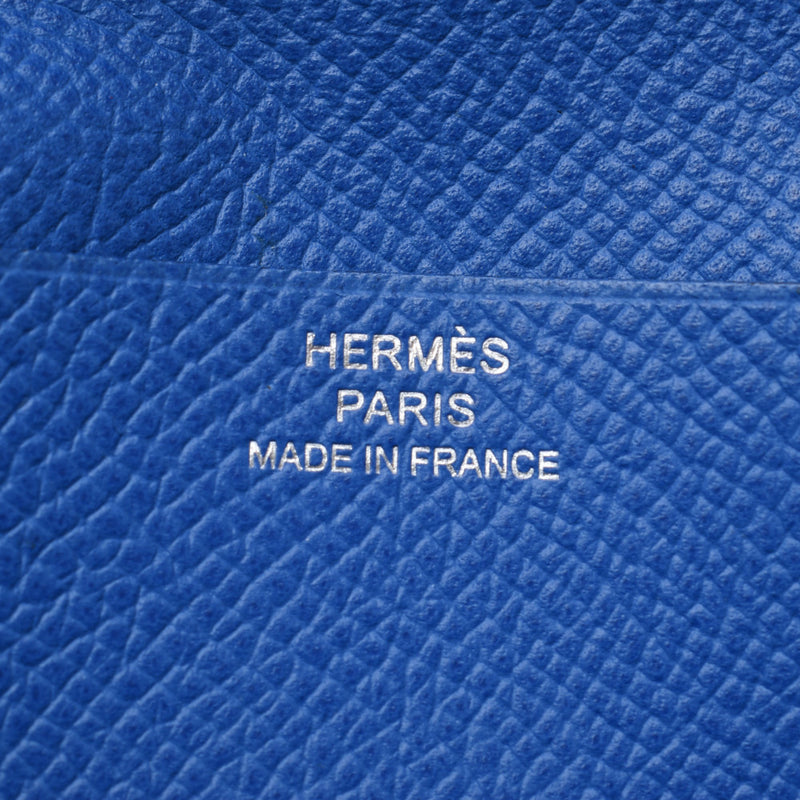 Hermes Hermes Biachan Fre Blu Broighton Silver Bracket C刻（2018年左右）UNISEX VOEPSON LONG WALLET AB排名使用SILGRIN