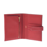 Hermes Hermes Baren Compact Rouge大金支架□H-ingraving（大约2004年）UniSEX Voepson两折叠钱包AB排名使用Silgrin