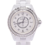 CHANEL Chanel J12 33mm Besel / 12P Diametic H3110 Women White Ceramic / SS Watch Quartz White Flat Figure A Rank Used Sinkjo