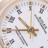ROLEX ロレックス オイスターパーペチュアル 67188 レディース YG 腕時計 自動巻き 白ローマ文字盤 Aランク 中古 銀蔵