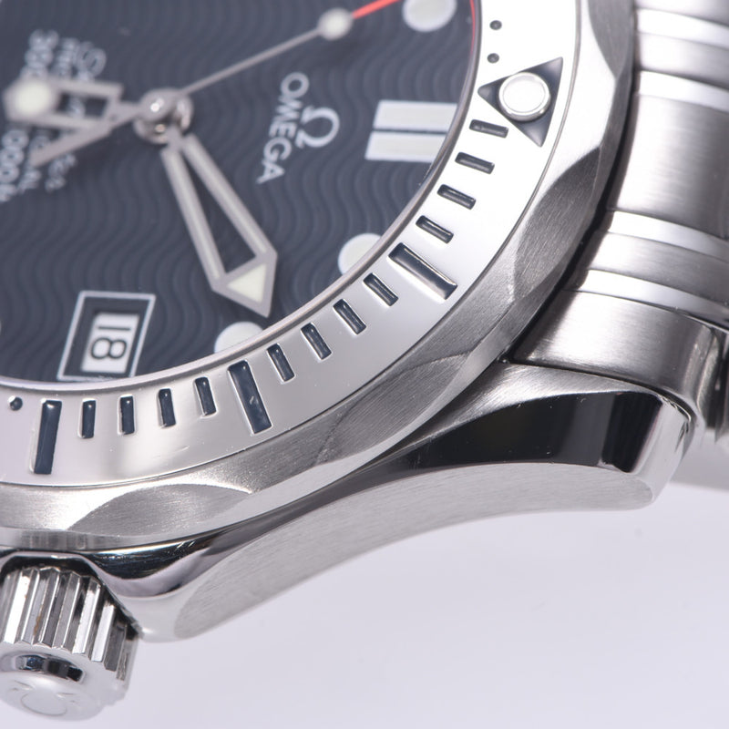 Omega Omega Seamaster Professional 2260.80男人SS手表石英蓝色字符A-Rank使用Silgrin