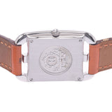 [Summer Selection Clock] Hermes Hermes Cape Cod Debretur CC1.210 Women's SS / Leather Watch Quartz Silver Table AB Rank Used Silgrin