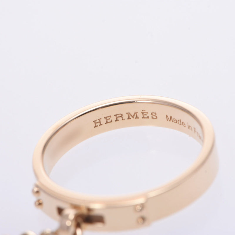 【Summer Selection Recommendation】 Hermes Hermes Kelly TPM Double Ring # 52 Women's K18YG Ring / Ring A-Rank Used Sinkjo