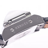 HERMES エルメス メドール ミニ ドゥブルトゥール ME2.110 C刻印(2018年頃) レディース SS/革 腕時計 クオーツ 白文字盤 Aランク 中古 銀蔵