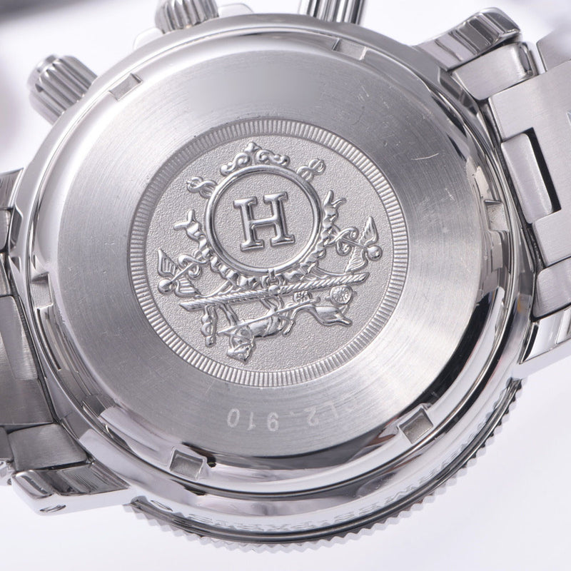 Hermes Hermes Clipper Diver Chrono Cl2.910.330男士SS手表石英黑表A-Rank使用Silgrin