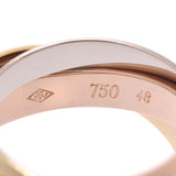 [Sinko Summer Selection] Cartier Cartier Trinity Ring Three Color # 48 8 Unisex K18 YG / WG / PG Ring / Ring A Rank Used Silgrin