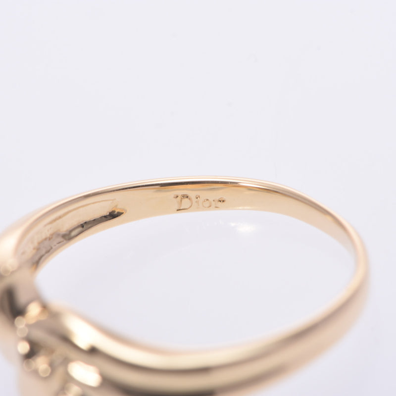 [夏季选择30,000或更低] Christian Dior Christian Dior Tulip Motif 11女士K18YG戒指/环A级使用水池