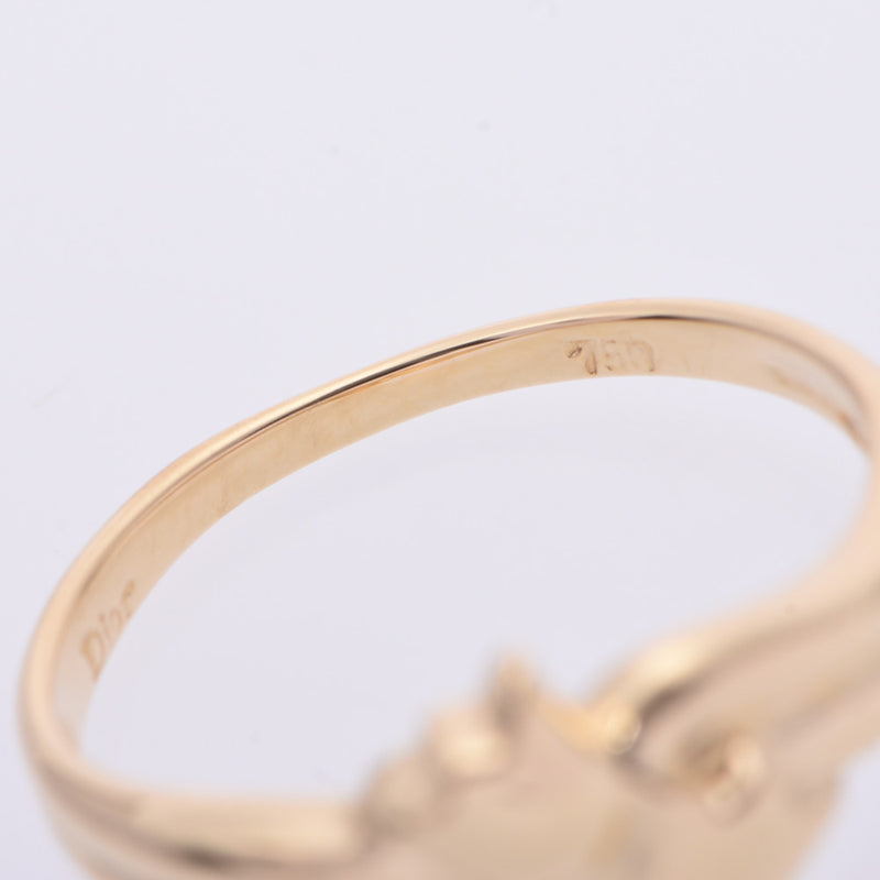 Christian Dior クリスチャンディオール チューリップモチーフ 11号 レディース K18YG リング・指輪 Aランク 中古 銀蔵
