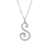 Other diamonds 0.90ct Unisex K18WG Necklace A rank used Silgrin