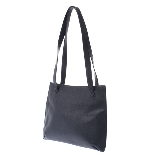Chanel Chanel Black Women's Cavier Skin Tote Bag B Rank Used Silgrin