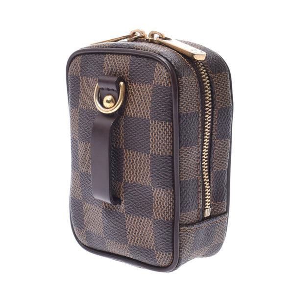 LOUIS VUITTON ルイヴィトン ダミエ エテュイ オカピPM ブラウン N61738 ユニセックス ダミエキャンバス ポーチ ABランク 中古 銀蔵