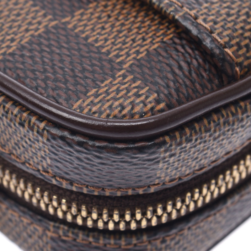 Louis Vuitton Louis Vuitton Damier Etui Okapi PM Brown N61738 Unisex Damie Campbus Pouch AB Rank Used Silgrin