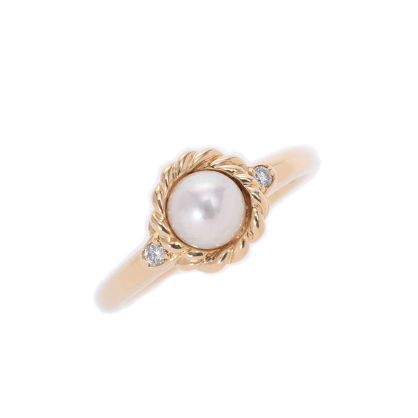 [Summer Selection 50,000 or less] Nina Ricci New Year's Day 15 Ladies K18YG / Pearl Ring / Ring A-Rank Used Sinkjo