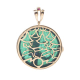 其他Maquin Bernard古代壁挂式图案MOTIF UNISEX 18kyg / Green Car Sedney Pendant Tope A级使用Silgrin