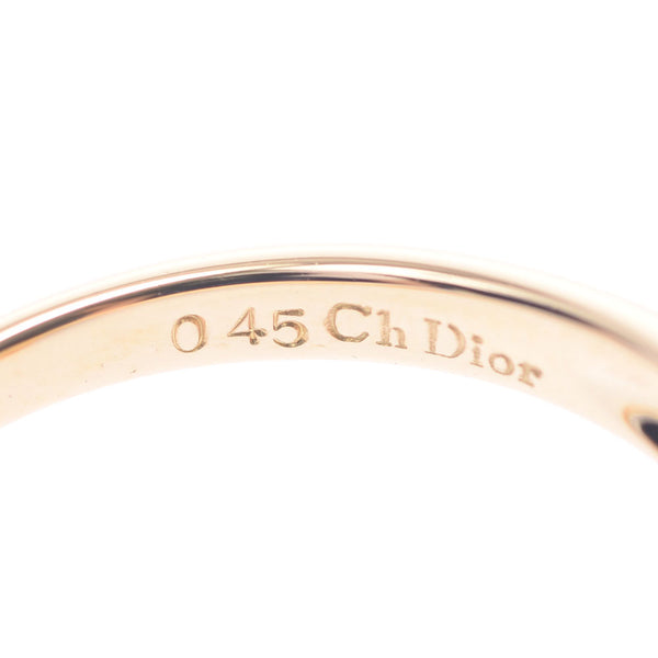 Christian Dior Christian Dior Diamond 0.45ct Oval Motif 16 Ladies K18 YG Ring / Ring A Rank Used Silgrin