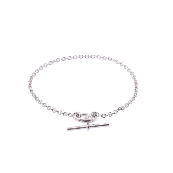 Hermes chain ladies K18 WG Bracelet