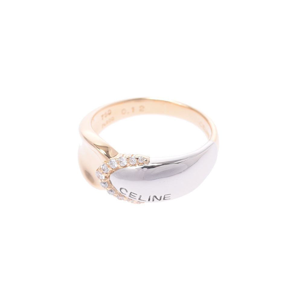 セリーヌダイヤ0.12ct コンビリング レディース リング・指輪 14号