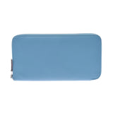 Hermes Hermes Azaplong Silk Inn Blue Nord D Steel (around 2019) Unisex Voepson Long Wallet B Rank Used Silgrin