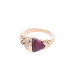 BVLGARI Bulgari Naturia No. 12 Ladies K18YG / Pink Tour Marine Ring / Ring A-Rank Used Silgrin