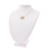 Van Cleef & Arpels Van Cliffe & Arpel Mesh Ribbon Motif Diamond 0.14ct Women's 18kt Necklace A-Rank Used Silgrin