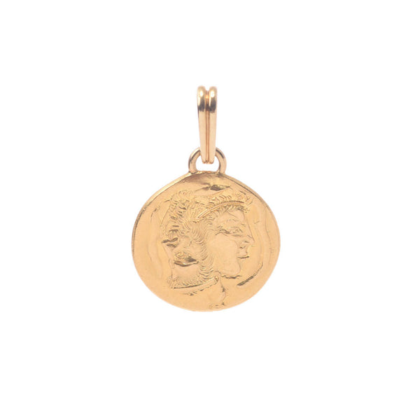 【Summer Selection Recommended】 Piaget Piaget Hans Enni Coin Pendant Unisex K24YG / K18YG Pendant Top A-Rank Used Silgrin