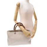 GUCCI Gucci Bamboo Shopper 2way Bag Ivory 323660 Women's Curf Handbags A-Rank Used Sinkjo
