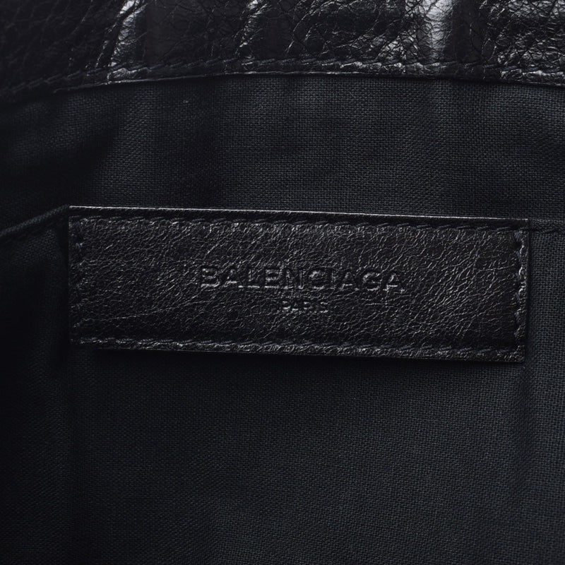 BALENCIAGA バレンシアガ クリップL 黒 273023 ユニセックス カーフ クラッチバッグ Aランク 中古 銀蔵