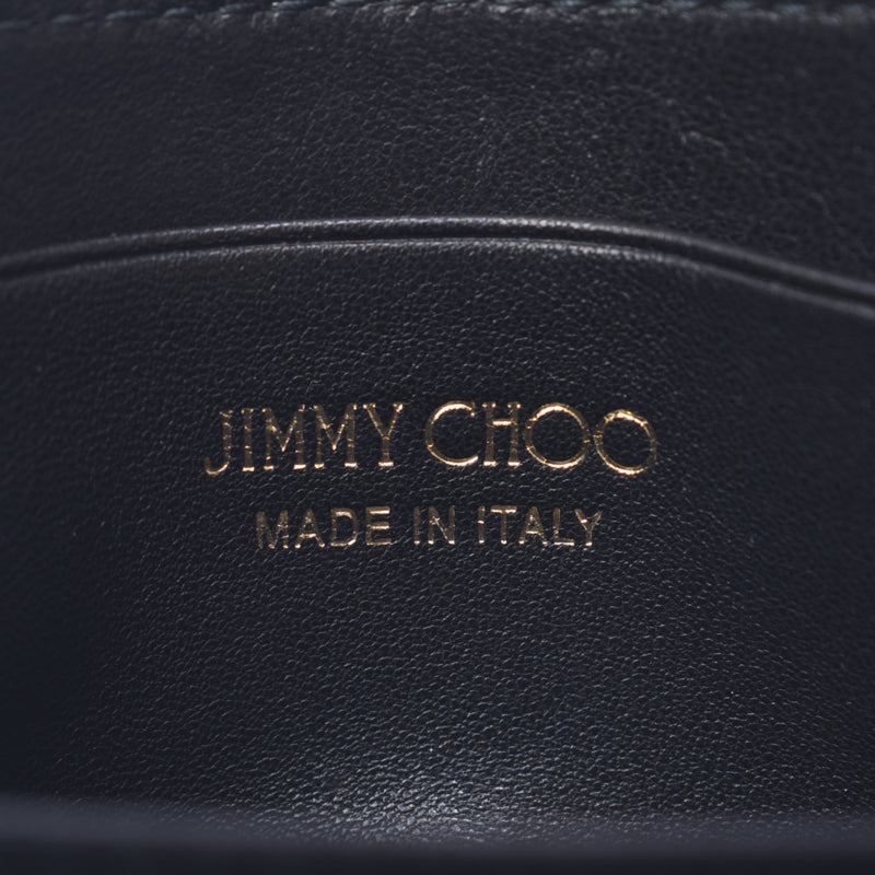 Jimmy Choo Jimmy Choo Star Study Card Case Black Unisex Calf Coin Case A-Rank Used Sinkjo