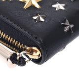 Jimmy Choo Jimmy Choo Star Study Card Case Black Unisex Calf Coin Case A-Rank Used Sinkjo