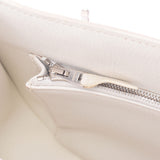 Hermes Hermes Jipusier 28 White Silver Bracket □ N Standing (around 2010) Ladies Triyo Clemance Shoulder Bag B Rank Used Silgrin