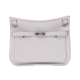 Hermes Hermes Jipusier 28 White Silver Bracket □ N Standing (around 2010) Ladies Triyo Clemance Shoulder Bag B Rank Used Silgrin