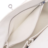 Hermes Hermes Jipusier 28 White Silver Bracket □ N Standing (around 2010) Ladies Triyo Clemance Shoulder Bag B Rank Used Silgrin