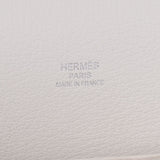 Hermes Hermes Jipusier 28 White Silver Bracket □ N Standing (around 2010) Ladies Triyo Clemance Shoulder Bag B Rank Used Silgrin