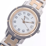 Hermes Hermes Clipper CL4.220 Women's SS / GP Watch Quartz White Full Tech A-Rank Used Sinkjo