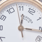 Hermes Hermes Clipper CL4.220 Women's SS / GP Watch Quartz White Full Tech A-Rank Used Sinkjo