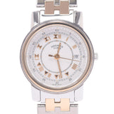 Hermes Hermes Calic Women GP / SS Watch Quartz White Flights AB Rank Used Silgrin