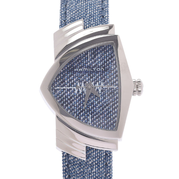 Hamilton Hamilton Ventura H242112 Women's SS / Denim Watch Quartz Blue Shape A-Rank Used Silgrin