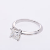 [Summer Selection Recommendation] Tiffany & CO. Tiffany Princess Cut Diamond 1.26ct I-VVS2-EX 6.5 Ladies PT950 Platinum Ring / Ring A-Rank Used Silgrin
