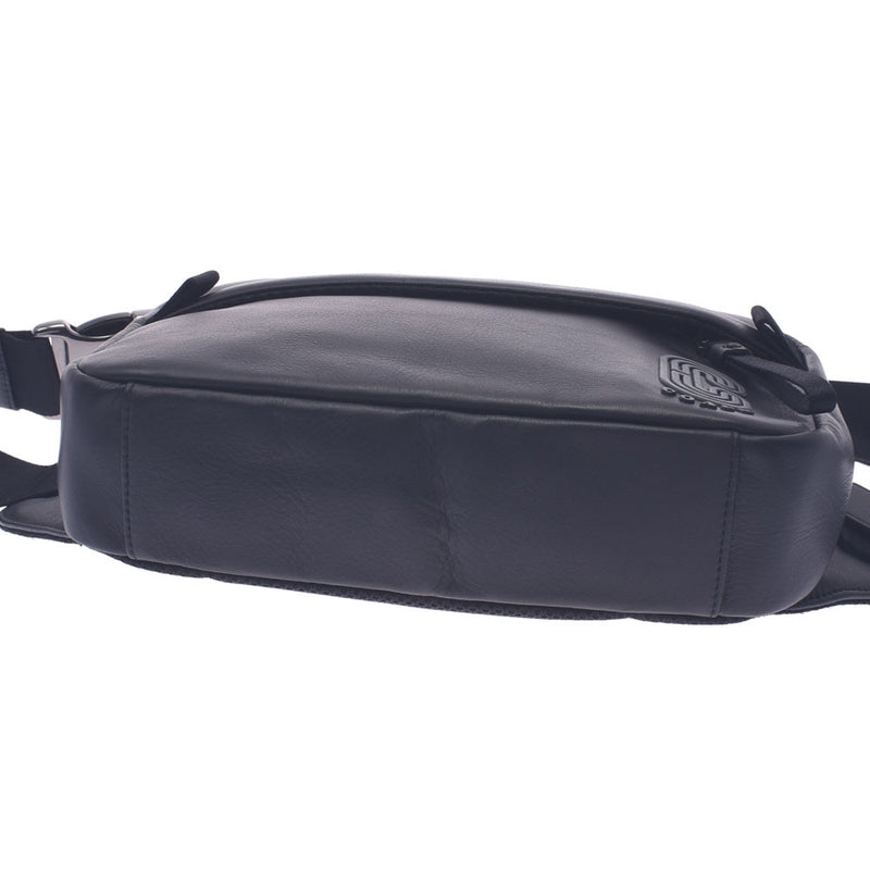 COACH Coach Body Bag Outlet Black 89917 Unisex Calf West Bag Unused Silgrin