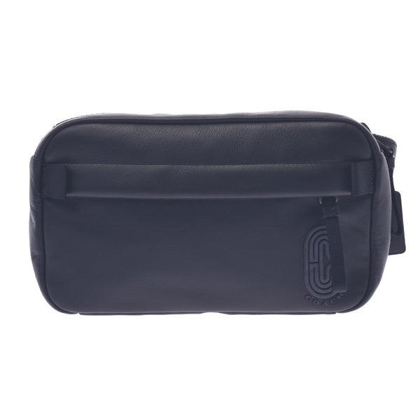 COACH Coach Body Bag Outlet Black 89917 Unisex Calf West Bag New Sanko
