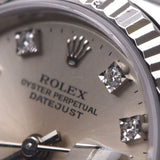ROLEX ロレックス デイトジャスト 10Pダイヤ 69174G レディース WG/SS 腕時計 自動巻き シルバー文字盤 ABランク 中古 銀蔵