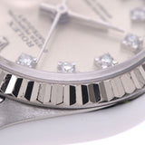 ROLEX Rolex Day Just 10P Diamond 69174G Ladies WG / SS Watch Automatic Silver Dishes AB Rank Used Silgrin