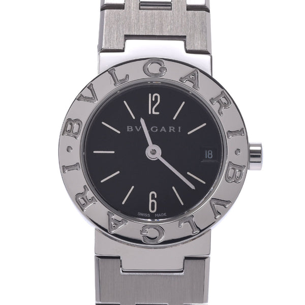 BVLGARI Bvlgari Bvlgari Bvlgari Bvlgari 23 BB23SS ladies SS watch Quartz Black Dial A Rank used silver stock