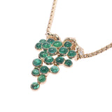 Piaget Piaget Grape Motivue Unisex K18YG / Emerald Necklace A-Rank Used Silgrin