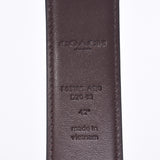 教练礼品盒与可逆出口茶/黑银配件F65185中性皮革带未使用的银存储