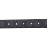 COACH Coach Signature Reversible Outlet Gray / Black Silver Flock F64825 Unisex PVC Belt Unused Silgrin