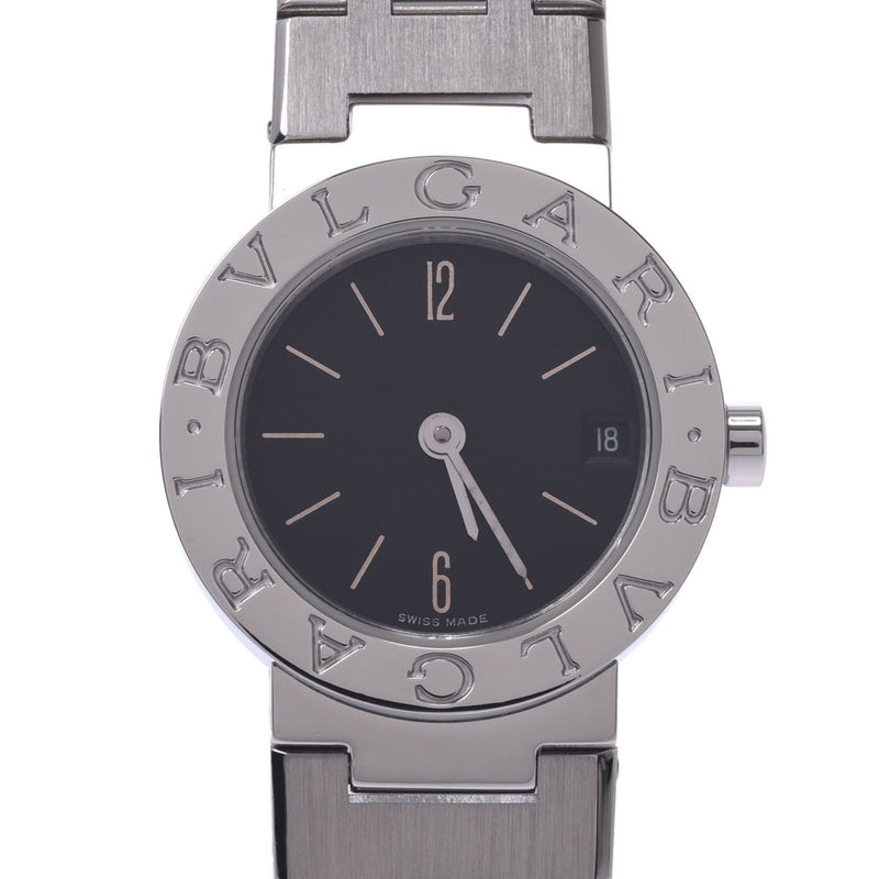 BVLGARI Bvlgari Bvlgari Bvlgari Bvlgari 23 BB23SS ladies SS watch Quartz Black Dial A Rank used silver stock