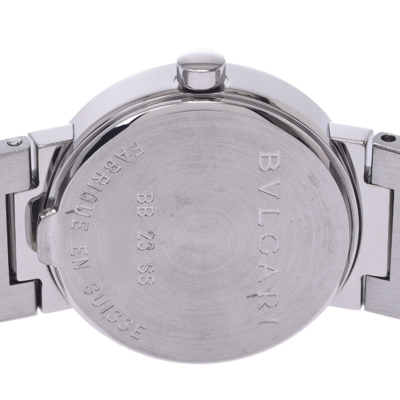 BVLGARI Bvlgari Bvlgari Bvlgari Bvlgari 23 BB23SS ladies SS watch Quartz Black Dial A Rank used silver stock